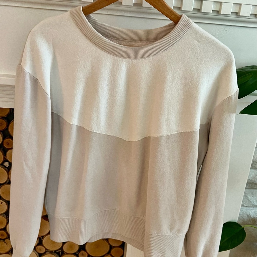 UpWest Cream Crewneck Casual Sweater